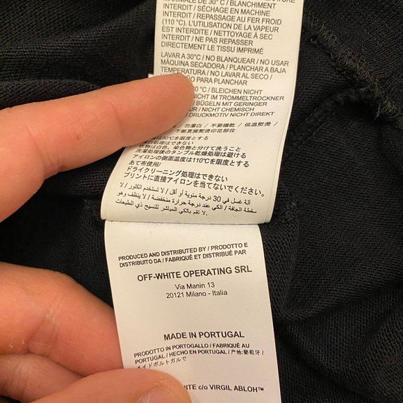 Off-White Long Sleeve Diagonal Monalisa Tee - Picture 6 of 6